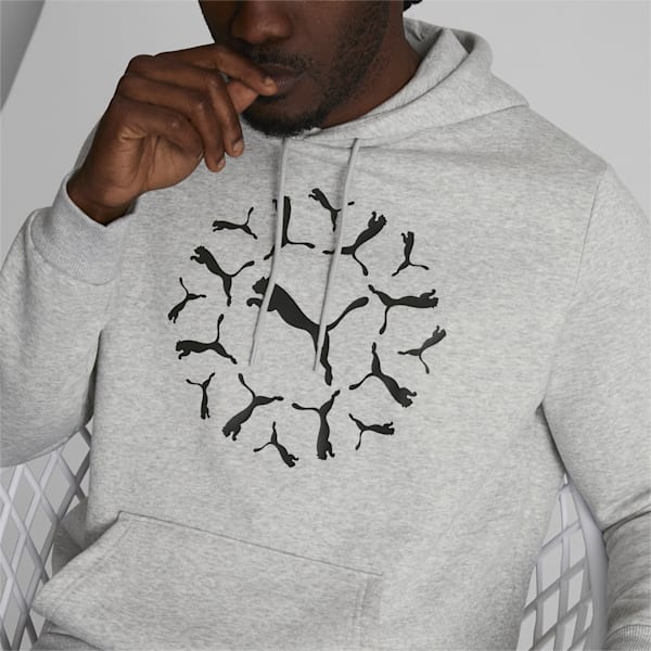 Light grey puma clearance hoodie